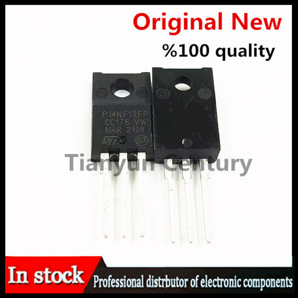 (10 ชิ้น) STP14NF12FP TO-220F STP14NF12 TO220F P14NF12FP P14NF12 TO-220 ใหม่เดิม