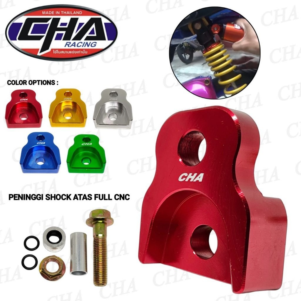 ตัวเพิ่มความสูงโช๊คหน้า CNC สากลสําหรับรถจักรยานยนต์อัตโนมัติ, Sambuga, Cub Shock CHA/Fast Bikes
