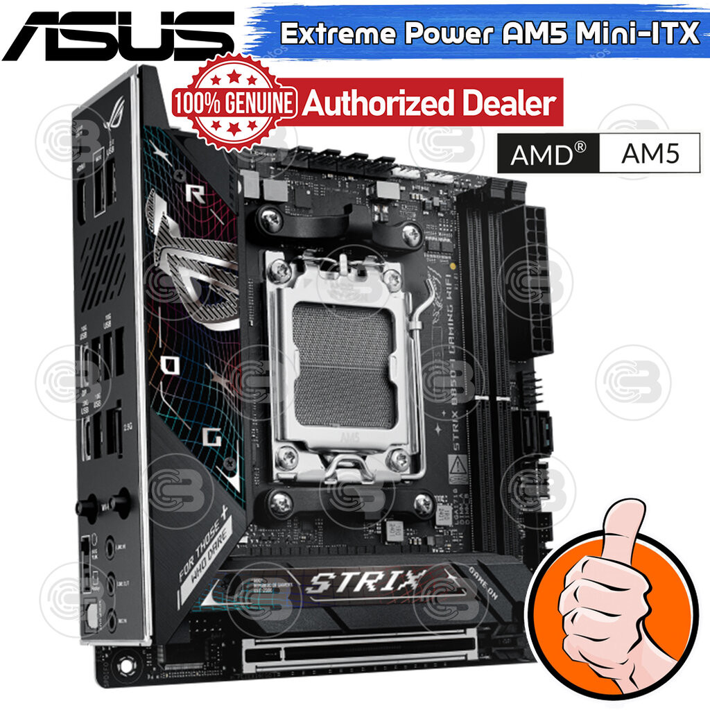 [CoolBlasterThai] ASUS MAINBOARD ROG STRIX B850-I GAMING WIFI AMD SOCKET AM5 DDR5 MINI-ITX ประกัน 3 