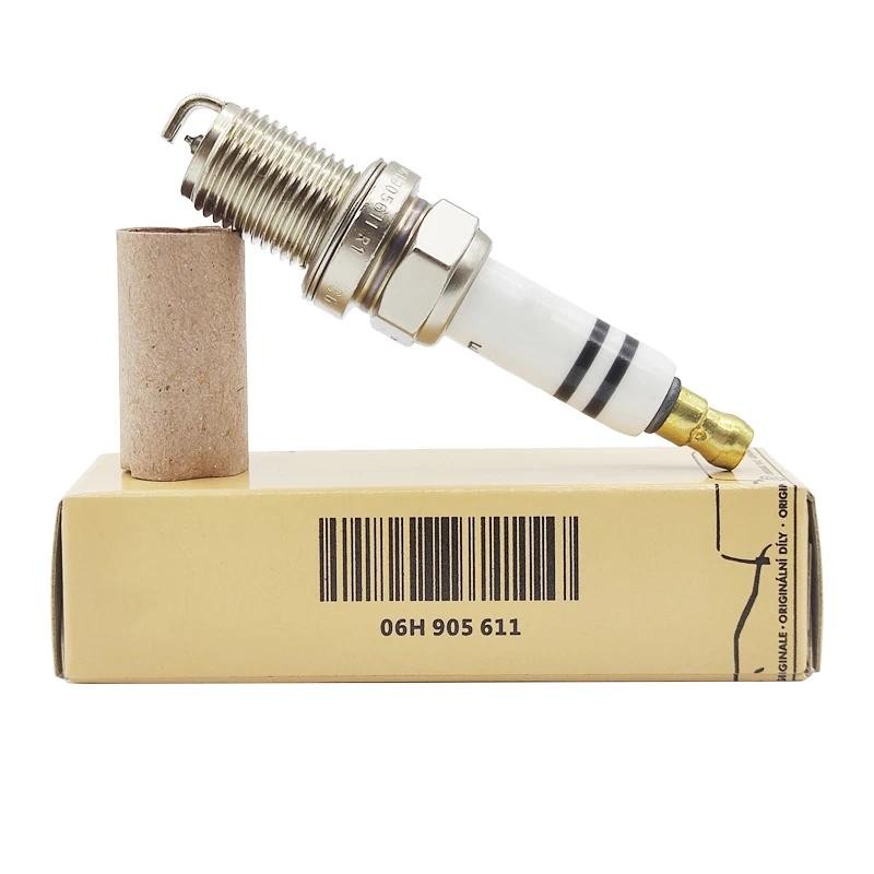 4/6ชิ้น 06ชม.905611 หัวเทียนคุณภาพสูงสําหรับ Audi A4 A5 1.8L 2.2L TFSI TT VW Passat CC Golf Tiguan 0