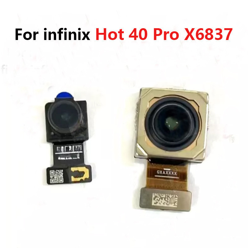 ด้านหน้ากล้องขนาดเล็กสําหรับ infinix Hot 40 Pro X6837 โมดูลกล้องด้านหลัง Flex Cable