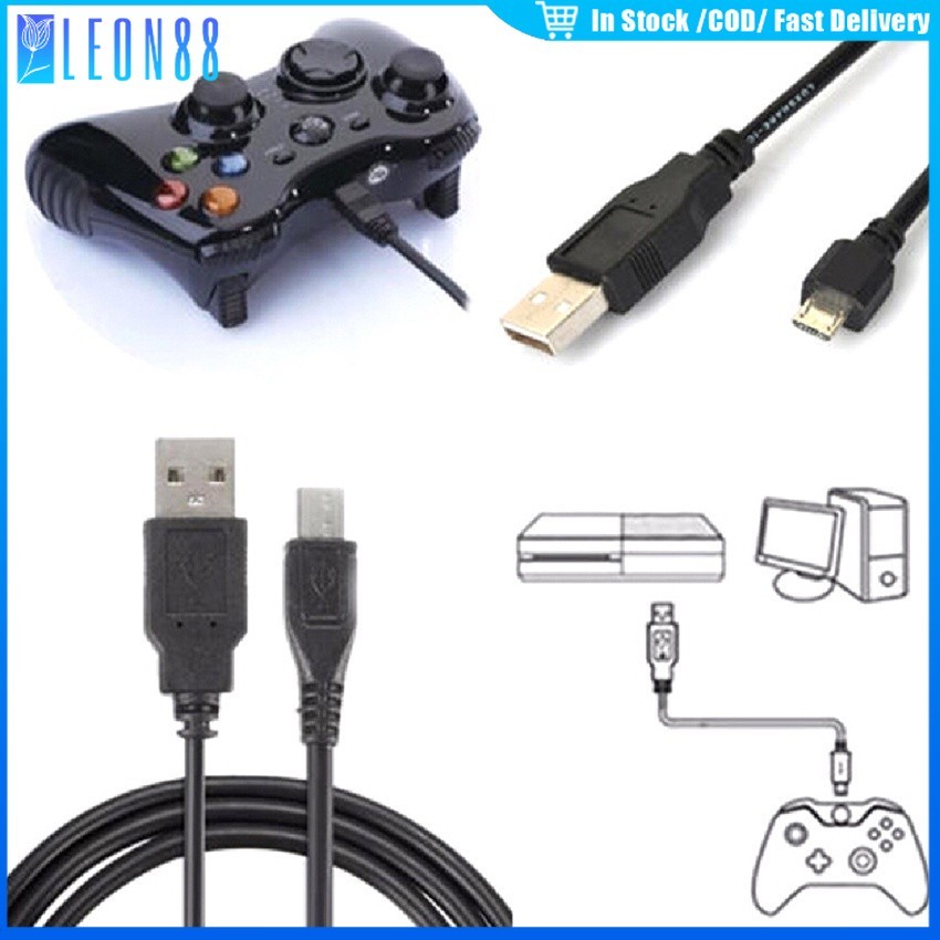 ของมาใหม่！สายจอย PS4 2เมตร สายชาร์จจอย ps4 ควบคุมจอยได้