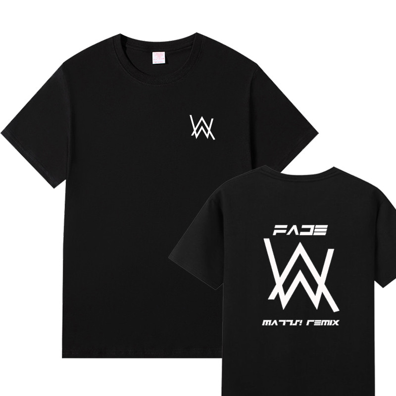 COD Alan Walker คอกลม แขนสั้น Alan Walker สไตล์เดียวกัน Faded Alan Walker เสื้อยืดโทนไฟฟ้า เสื้อผ้าฝ