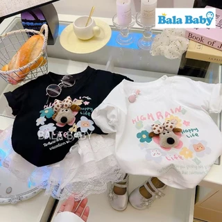 เสื้อยืดแฟชั่นเด็ก เสื้อยืดการ์ตูน 3 มิติ ใส่ได้ทั้งเด็กผู้ชายและผู้หญิง เนื้อผ้าcotton DXT85