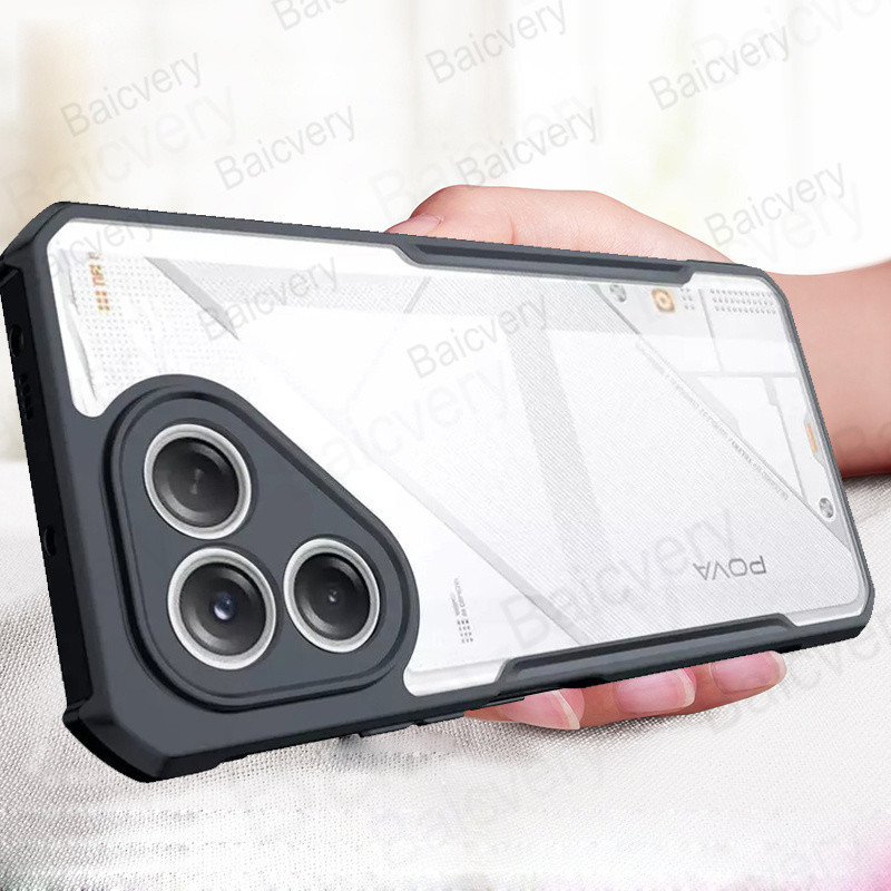 สําหรับ Tecno Pova 7 5G / Pova 7 Neo / Pova 7 4G / Pova 7 Ultra Clear Anti-Drop อะคริลิคป้องกันกลับก