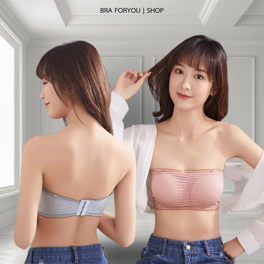 Bra Foryou บราเกาะอกลูกคุณผ้านิ่มใส่สบายน่ารักปนเซ็กซี่ดีไซด์สวยเก๋ (315) Women