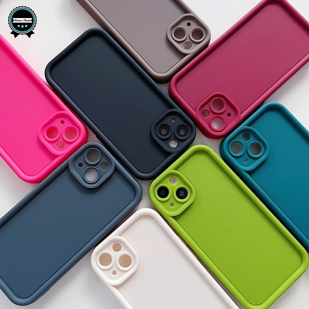 SOFTCASE SILICON CASE CASING MATTE ROSE ANTISHOCKPROOF CANDY สีสําหรับ SAMSUNG A55 5G A05 A05S A10 M