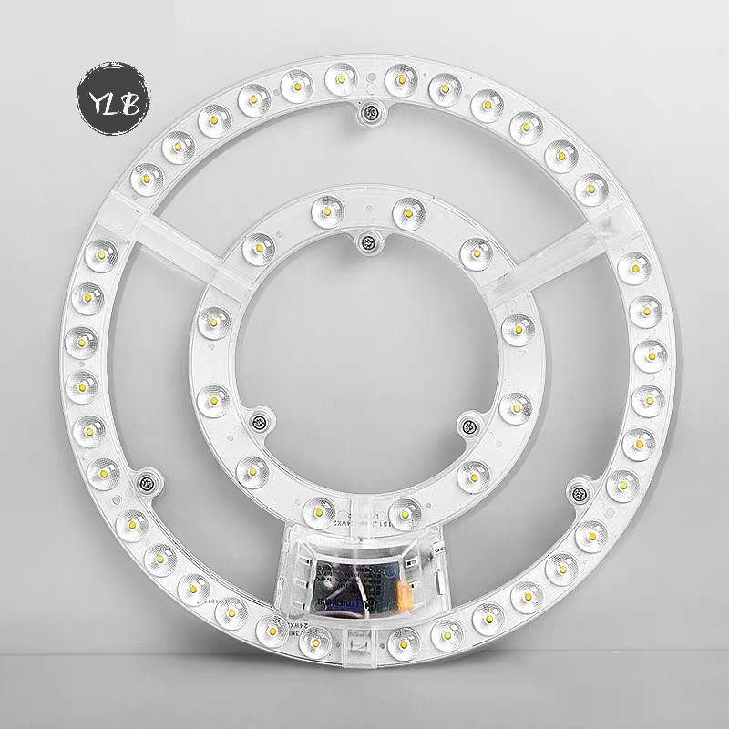 YLB> 1เซ็ต12W 18W 24W 36W 48W LEDแผงไฟเปลี่ยนพัดลมเพดานโคมไฟติดผนังรอบโมดูล220V LEDเพดานโมดูลใหม่