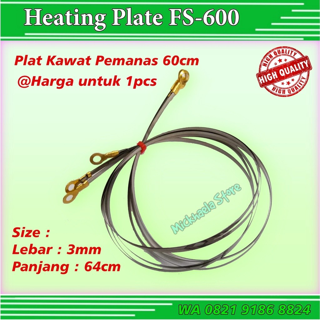 FS-600 เครื่องซีลมือ HEATING WIRE PLATE HEATING WIDTH 3mm x 60cm