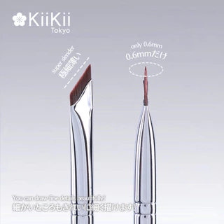 KiiKii แปรงอายไลเนอร์หัวเล็ก แปรงแต่งตาสไตล์ญี่ปุ่น แปรงปัดแก้ม ขนนุ่ม จับถนัดมือ