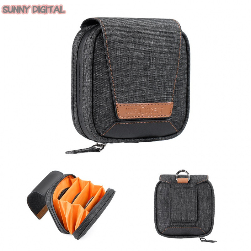 K&F Concept Lens Filter  Case 4 Pockets Filter Bag For Camera Filter Size 37mm - 82mm 86mm 95mm  Hol