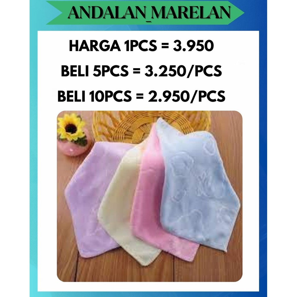 AM MINI MICROFIBER TOWEL 30 X 30 CM HAND TOWEL / FACE TOWEL / COLORFUL FACE TOWEL