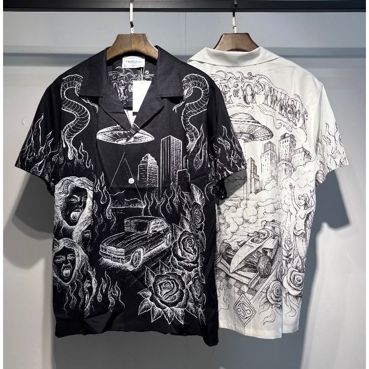 เสื้อแฟชั่นแขนสั้นสำหรับทั้งผู้ชายและผู้หญิง แบรนด์ 5802 Casa