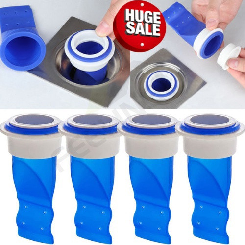 [อัพเกรดแกนระงับกลิ่นกาย] ซิลิโคนท่อระบายน้ําชั้นกําจัดกลิ่นห้องน้ําห้องครัวสากลท่อระบายน้ําป้องกันกลิ่นเครื่องมือที่มีประโยชน์(ปรับให้เข้ากับท่อระบายน้ําชั้นรอบ)