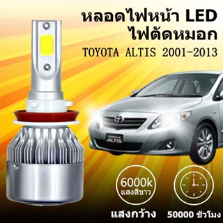 เหมาะสำหรับ  TOYOTA ALTIS 2001-2013  1คู่ ไฟหน้าLED รุ่นC6 ร…