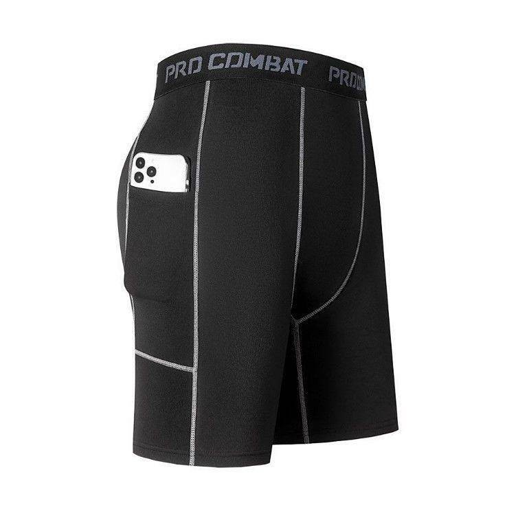 Quick-Drying Breathable Boyshorts Sports Casual Fitness Pants Men's Tight Compression Boxer Dungaree