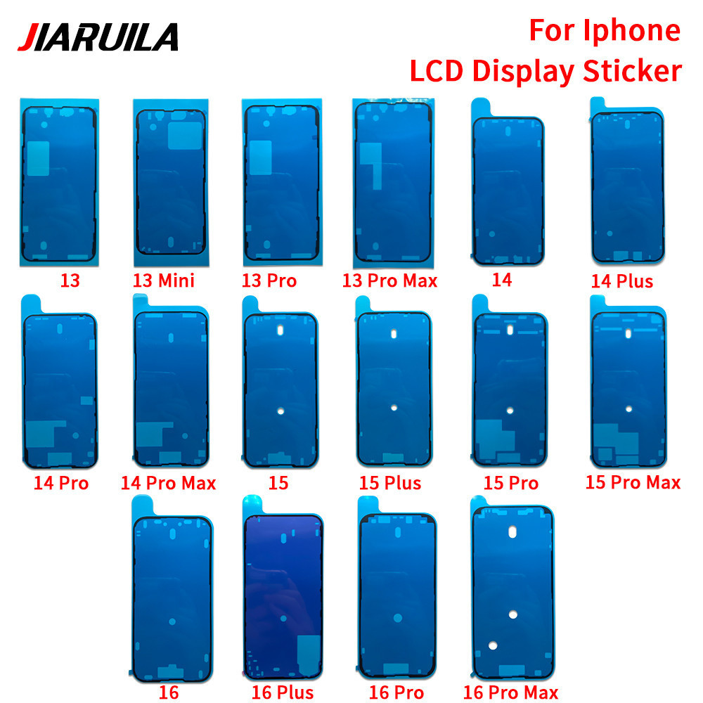 สติกเกอร์กาว LCD สําหรับโทรศัพท์ 16 15 14 Pro Max Plus 13 mini LCD หน้าจอสัมผัสจอแสดงผลสติกเกอร์กันน้ําซีล ราคา ถูกที่สุด ดีลบีเคเค แกลเลอรีภาพที่ 8