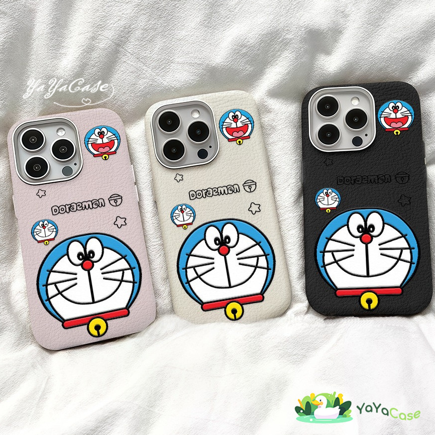 เคสโทรศัพท์พรีเมี่ยมโดราเอมอนสุดน่ารัก เคส iPhone 11 13 หนัง CASE FOR ไอโฟน16 15 14 12 Pro Max 7Plus XR XSMAX 14 15 PLUS