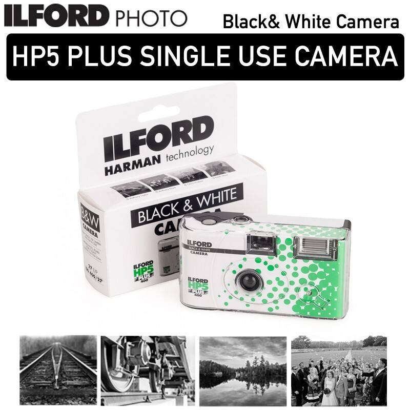 Ilford HP5 Plus กล้องแบบใช้แล้วทิ้งใช้ครั้งเดียวพร้อมแฟลช 27 แสง