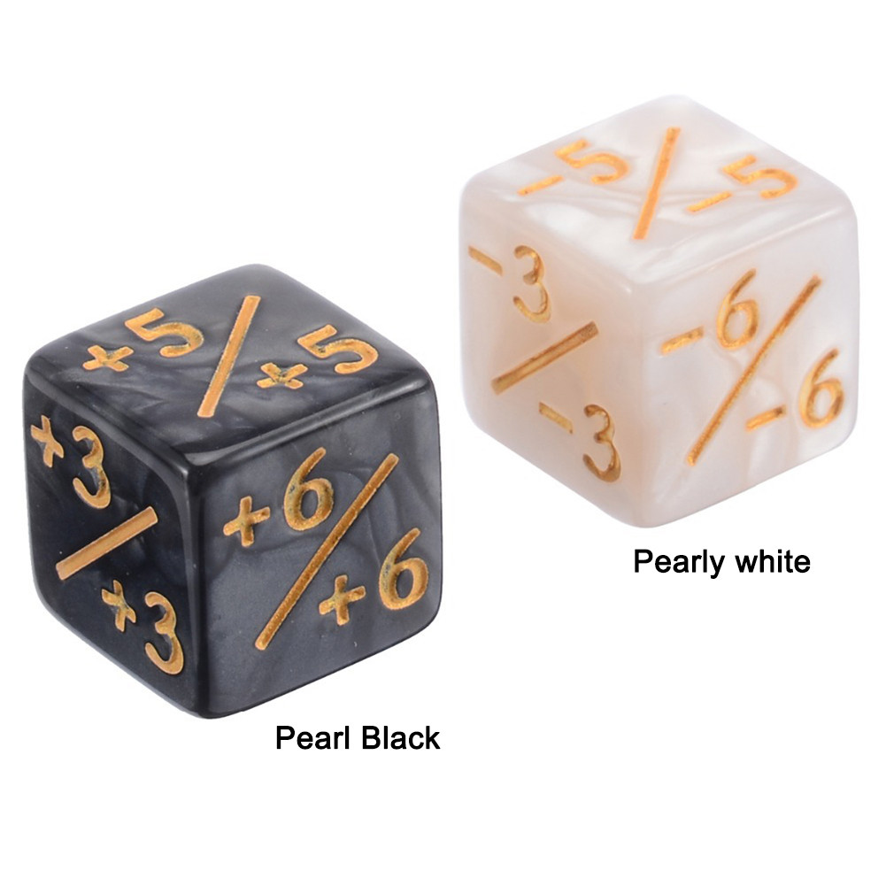 10 Pieces Counters Dice Toy Gathering Game Counters Token Dice Card Compatible with MTG/CCG/Card for