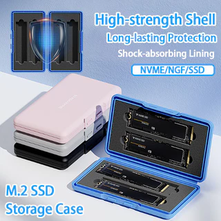 M.2 กระเป๋าใส่ฮาร์ดไดรฟ์ภายนอกแบบพกพา NVME/NGFF SSD ฮาร์ดไดรฟ์ภายนอกกระเป๋าป้องกันกระเป๋ากรณี