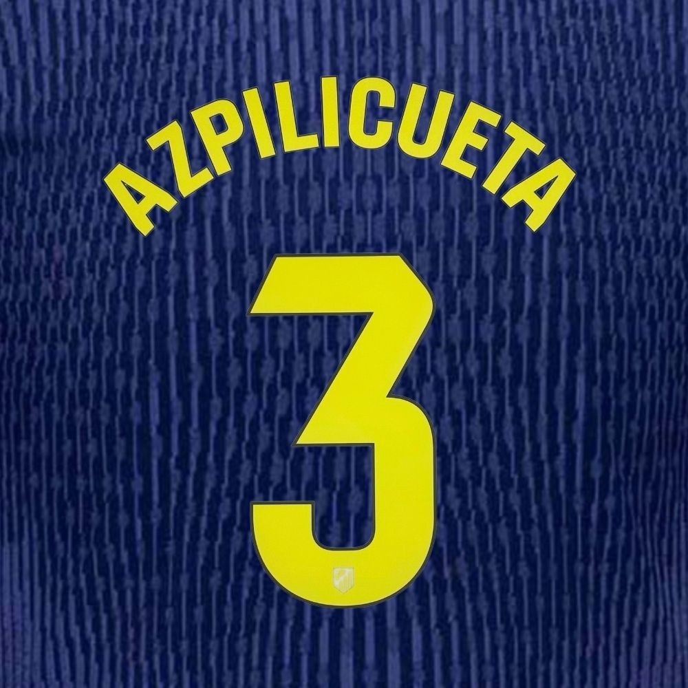 อย่างเป็นทางการ AZPILICUETA 3 La Liga 2025-26 Atletico Madrid Away PRINT