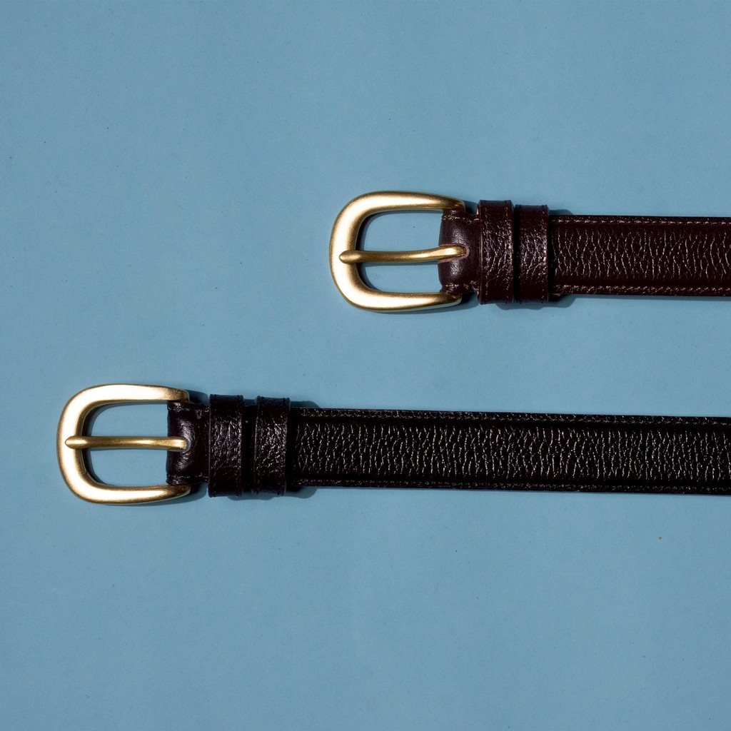 era-won เข็มขัด รุ่น SKINNY LEATHER BELTS (Black / Brown)