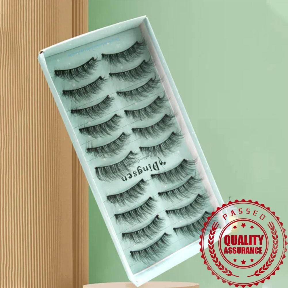 3d Faxu Mink Hair ขนตาปลอม Wispy Fluffy Lashes Extension T4t9
