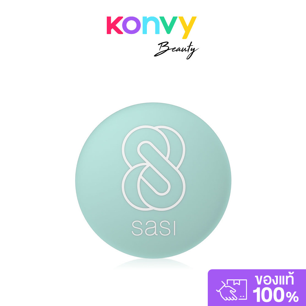 SASI Acne Sol Comfort Loose Powder 4.5g ศศิ แป้งฝุ่นโปร่งแสงเนื้อสีเขียวพาสเทล.
