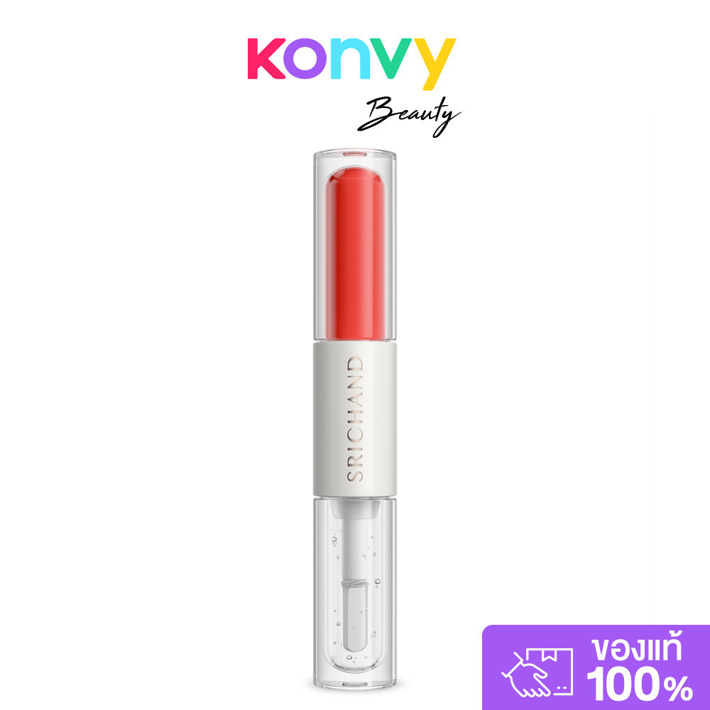 Srichand Juicy Syrup Duo Lasting Lip 2.6ml #06 Tequila Sunrise ศรีจันทร์ ลิปสติกดูโอ้ 2 in 1.