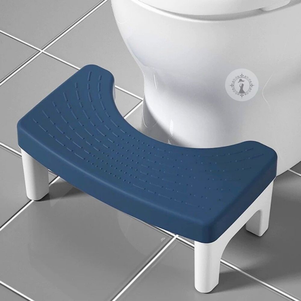 เก้าอี้วางเท้า ที่พักเท้าในห้องน้ำ เก้าอี้พลาสติก ช่วยปรับท่านั่ง ถอดประกอบได้ พร้อมปุ่มกันลื่น 2 ชั้น ใช้งานสะดวก