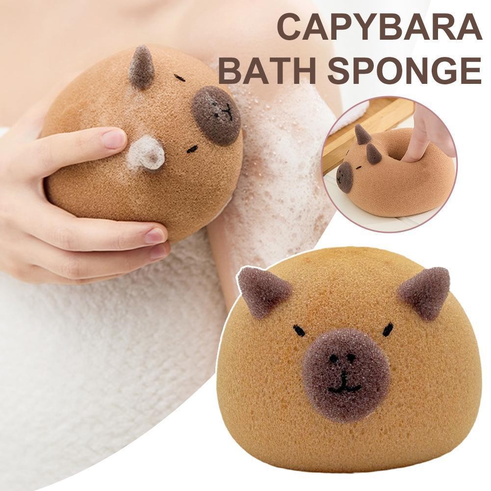 Capybara ฟองน้ําอาบน้ํา Ball Wash Blistering การ์ตูนสัตว์แปรงอาบน้ําเด็กฟองน้ํานุ่ม Bubble G4i2