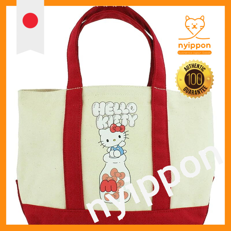 Yasuda Tsusho Sanrio Characters Canvas Tote Bag 901 Hello Kitty KT Canvas Tote Bag 901 W32×H22×D11cm