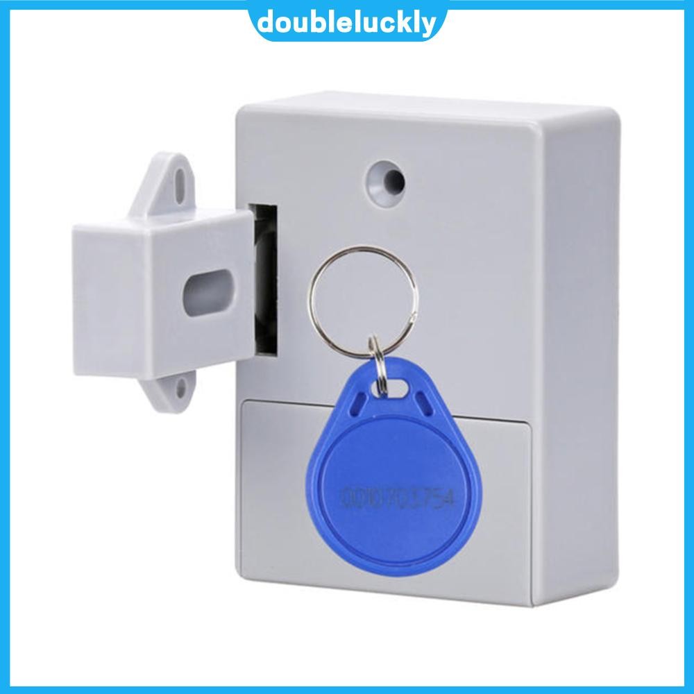 Hot T3 สมาร์ทล็อค เซ็นเซอร์ที่มองไม่เห็น RFID ล็อคลิ้นชักบัตร IC (สีขาว)