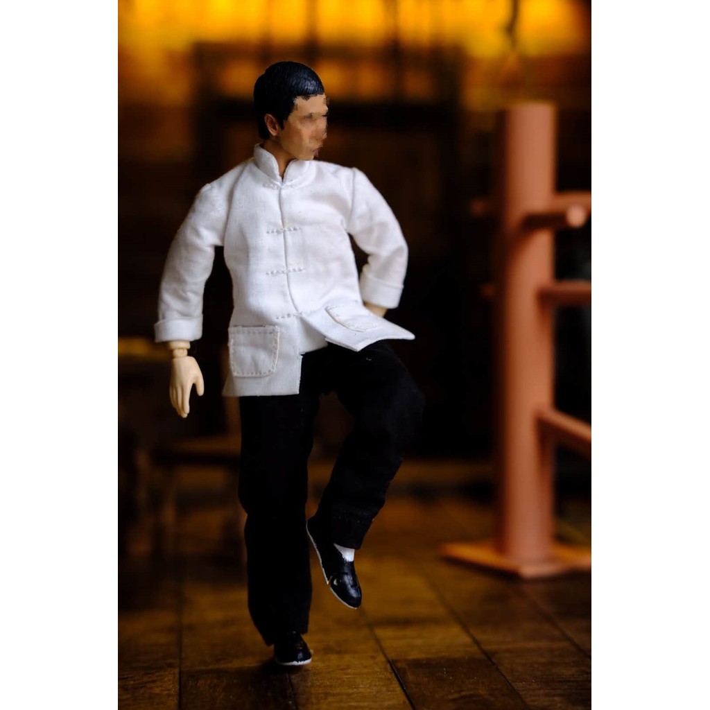 [ระดับไฮเอนด์] พร้อมสต็อก Ye Man 1/12 SHF เสื้อผ้าผ้า ipman ฝึกเสื้อผ้า Self-Modified เคลื่อนย้ายได้