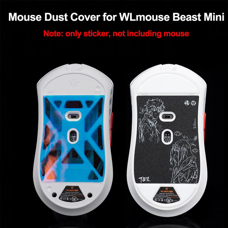 TBTL เมาส์ฟุตฝาครอบกันฝุ่นสําหรับ WLmouse Beast Mini เมาส์ไร้สายเมาส์ฝุ่นสติกเกอร์สําหรับ WLmouse Be