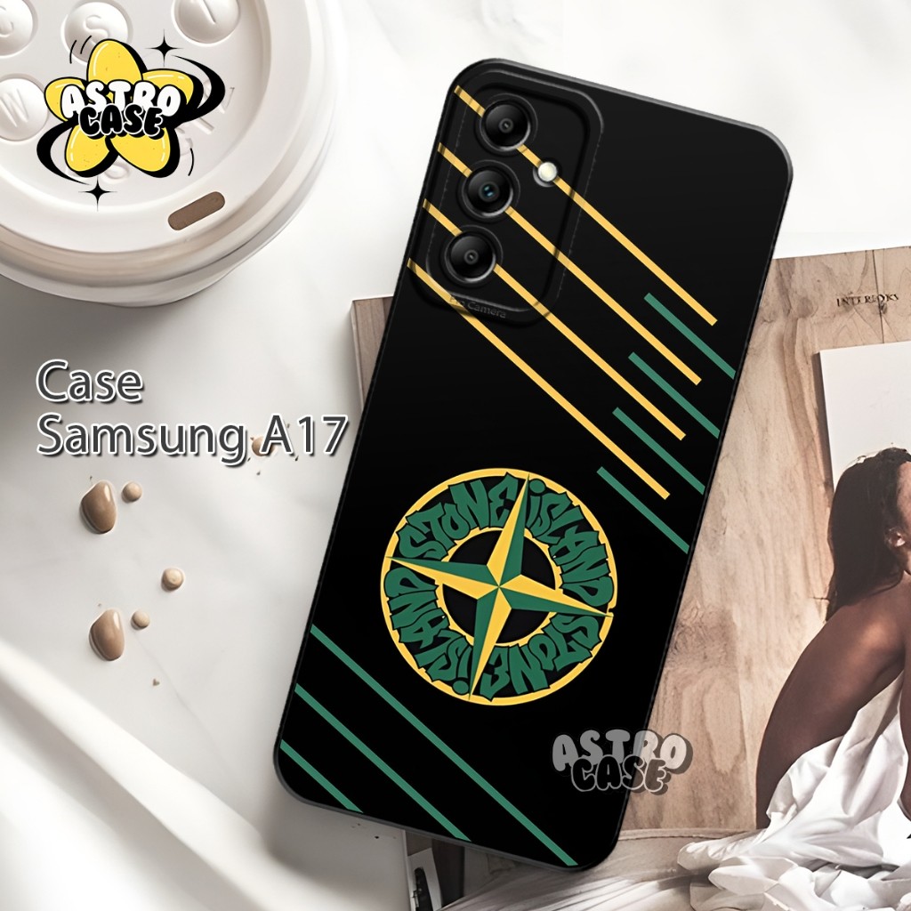 Softcase Full Rubber Samsung A17 NEW - Casing hp Samsung A17 Premium Stone Motif - เคส Samsung A17 ล