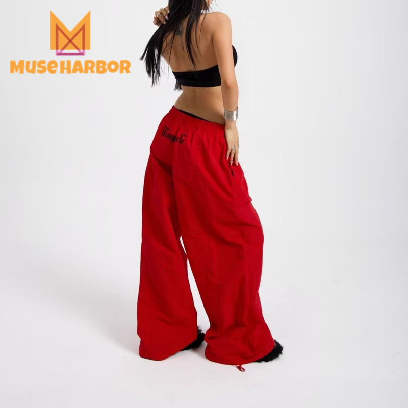 กางเกงคาร์โก้ผู้ชาย สไตล์อเมริกันหลวม เหมาะสำหรับชีวิตประจำวัน