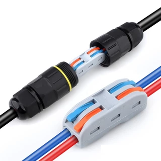 (1ชิ้น) PCT ขั้วต่อสายไฟ ตัวต่อสายไฟ Quick Wire Connector 32A 250VAC Terminal Connector Wire ข้อต่อสายไฟ Cable Joint ...
