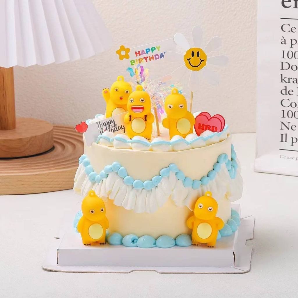 1 ชุดมี 4 Nailong Toppers/ ท็อปเปอร์ตัวละคร Nailong/ ตกแต่งเค้ก Nailong