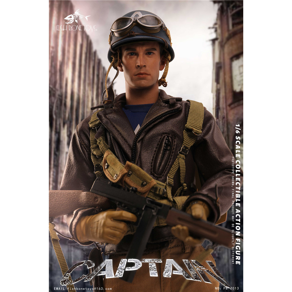 [Collection Boutique] Ready Stock FISH BONETOYS 1/6 Captain America WWII FB-Z013 Action Figure