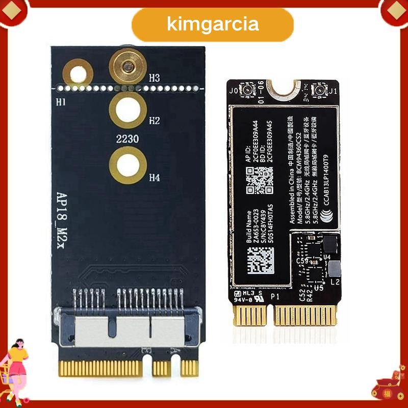 kimgarcia BCM94360CS2 Dual Band Wifi Card NGFF M.2 Key A/E อะแดปเตอร์การ์ด WIFI BT 4.0 802.11Ac สําห