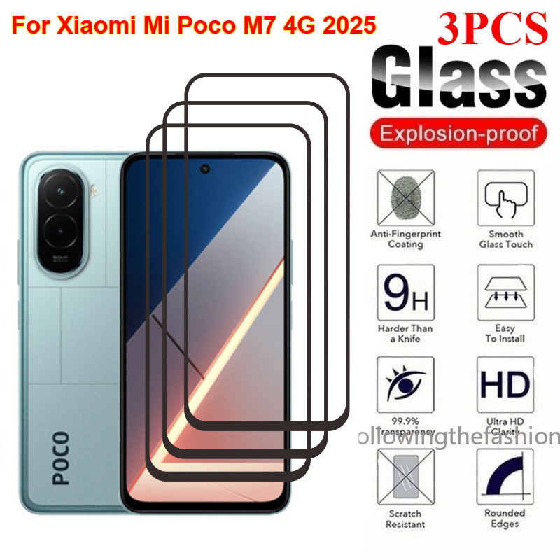 1-3Pcs ป้องกันสําหรับ Xiaomi Mi Poco M7 4G 2025 Poco M7 M7 Plus M7 Pro F7 F7 Pro F7 Ultra ฟิล์มกระจก