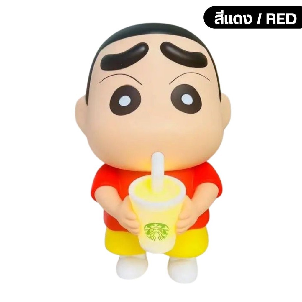 โคมไฟน่ารัก โคมไฟหัวเตียง ไฟตกแต่ง โคมไฟน่ารัก ตุ๊กตาไฟกลางคืน Crayon โมเดลน่ารักของเล่นทันสมัย