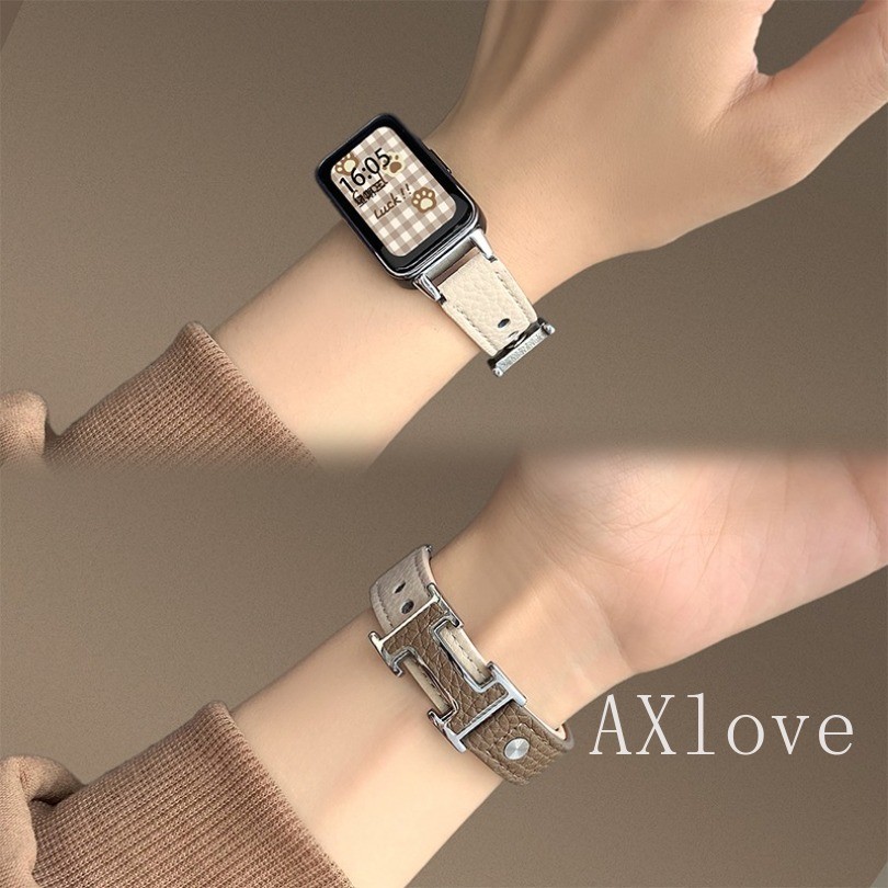 สายหนังสําหรับ Huawei Band 11 pro 10 9 8 7 6 สร้อยข้อมือสําหรับ Huawei Band Fit3 4 /4pro Watchband สําหรับ Honor Band 9 อุปกรณ์เสริม ราคา ถูกที่สุด ดีลบีเคเค แกลเลอรีภาพที่ 7