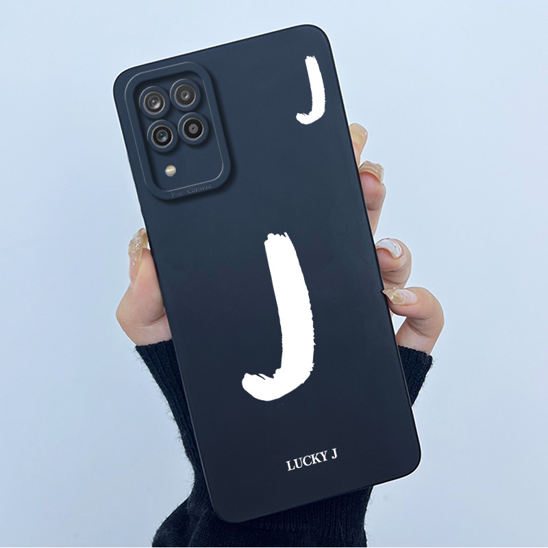 สําหรับ Samsung Galaxy A12 SM-A125F กรณี Lucky จดหมายเริ่มต้นคู่ซิลิโคนนุ่มกันชนโทรศัพท์สําหรับ SamsungA12 M12 ปลอก 6.5 นิ้ว - รูปที่ 6