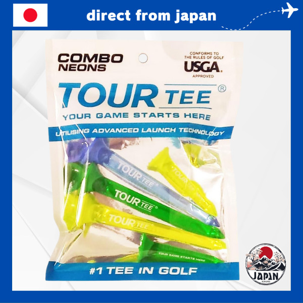 Tour Tee COMBO NEONS Golf Tees (Set of 5) - Assorted Colors