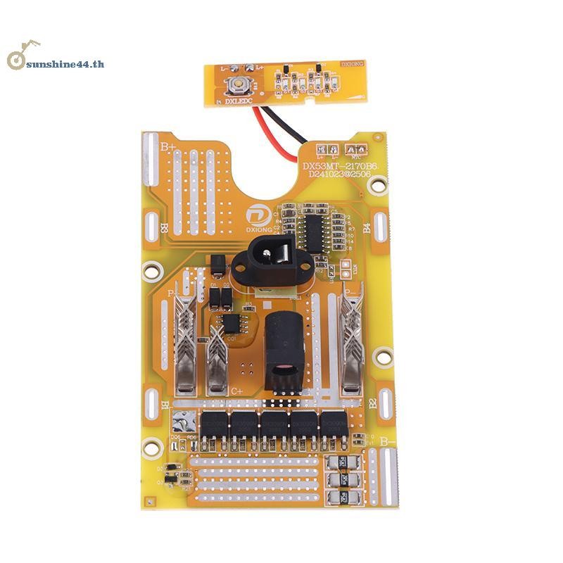 FOURSUN เครื่องมือไฟฟ้า 21700 PCB เดิมสําหรับแผงวงจรป้องกัน BMS สําหรับ Lomvum Zhipu Hongsong 21V แบตเตอรี่ TH