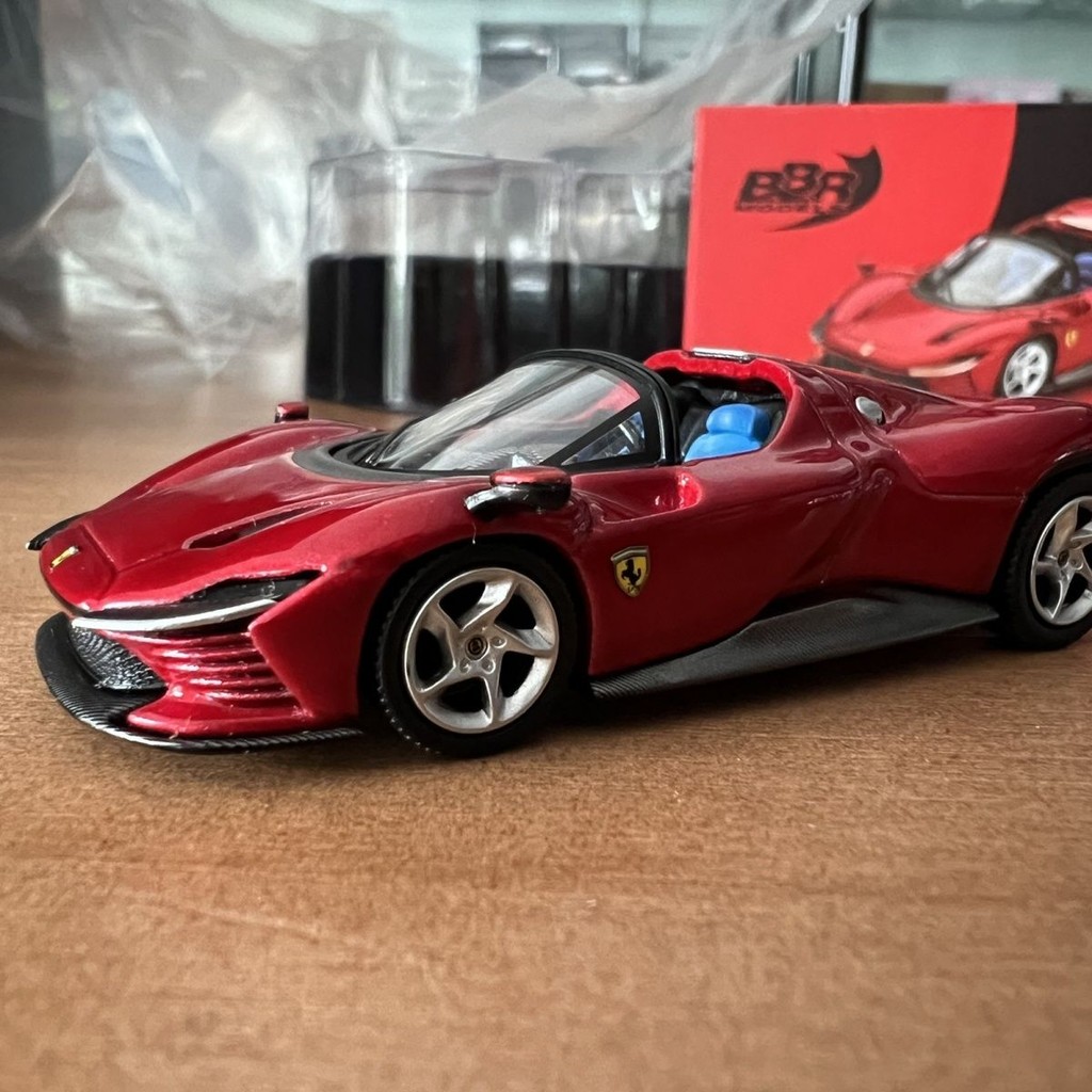 BBR 1: 64 Ferrari Ferrari Daytona SP3 Rosso Imola โมเดลรถโลหะผสม