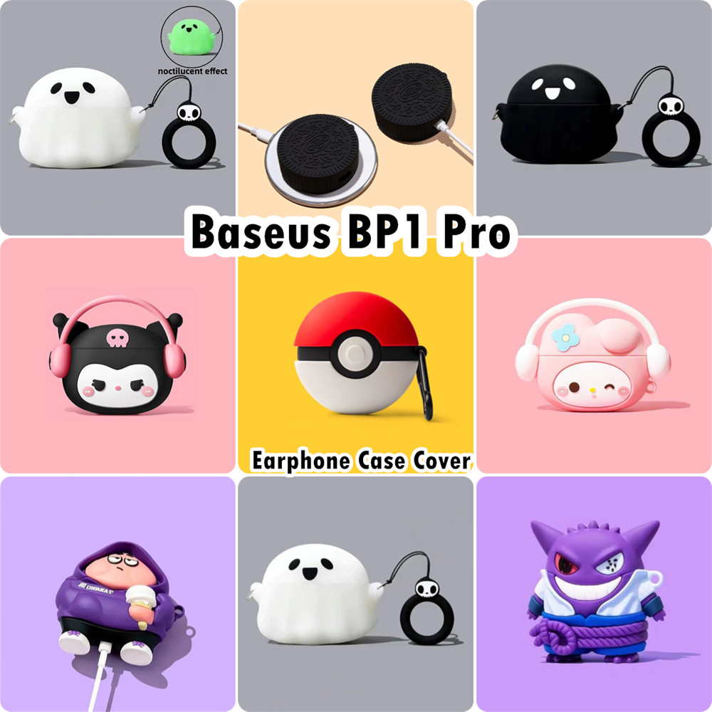 READY STOCK!นําไปใช้กับ Baseus BP1 Pro เคส Case เคสหูฟัง รูปแบบสามมิติที่สร้างสรรค์ ซิลิโคนนุ่ม เคส 